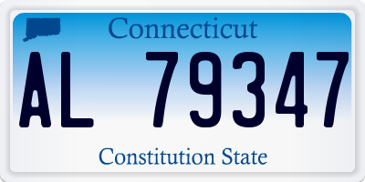 CT license plate AL79347