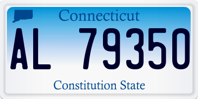 CT license plate AL79350