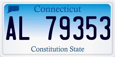 CT license plate AL79353