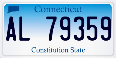 CT license plate AL79359