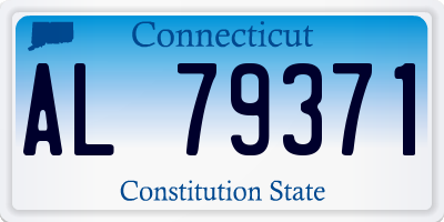 CT license plate AL79371
