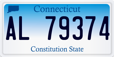 CT license plate AL79374
