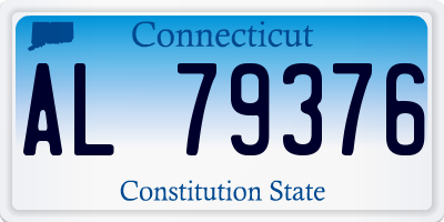 CT license plate AL79376