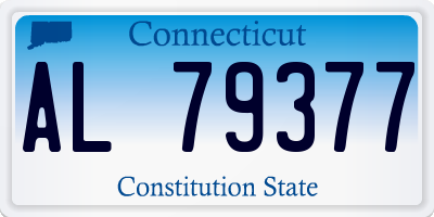CT license plate AL79377