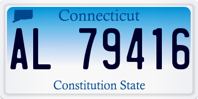 CT license plate AL79416