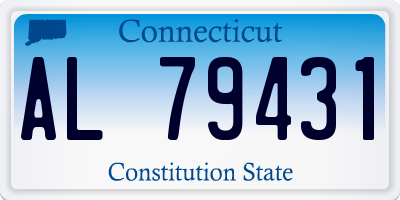CT license plate AL79431