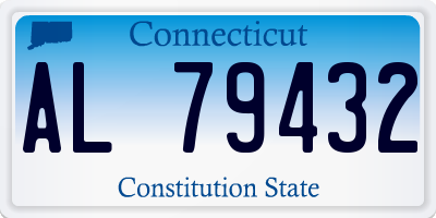 CT license plate AL79432