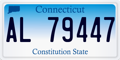 CT license plate AL79447