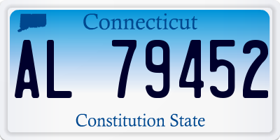 CT license plate AL79452