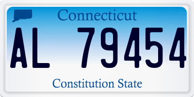 CT license plate AL79454
