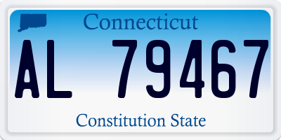 CT license plate AL79467