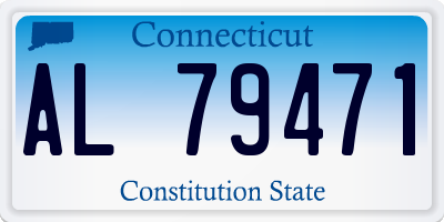 CT license plate AL79471