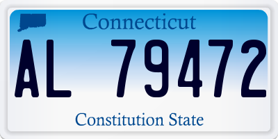 CT license plate AL79472