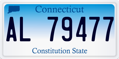 CT license plate AL79477