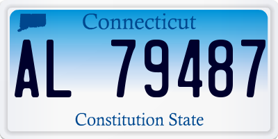CT license plate AL79487