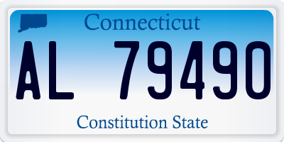 CT license plate AL79490