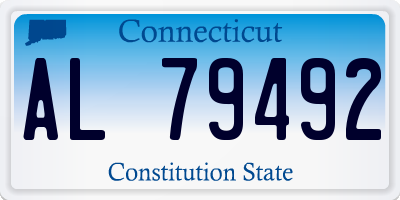 CT license plate AL79492