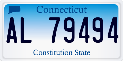 CT license plate AL79494