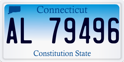 CT license plate AL79496