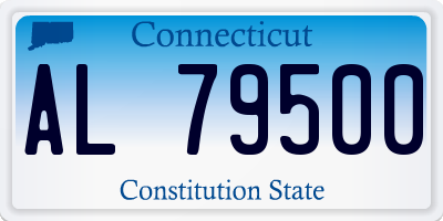 CT license plate AL79500