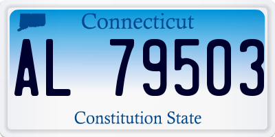 CT license plate AL79503