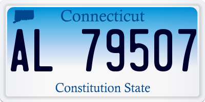 CT license plate AL79507