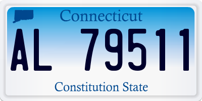 CT license plate AL79511