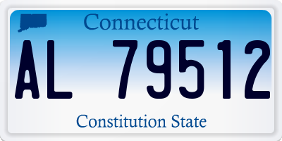 CT license plate AL79512