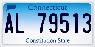 CT license plate AL79513