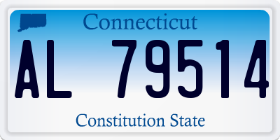 CT license plate AL79514