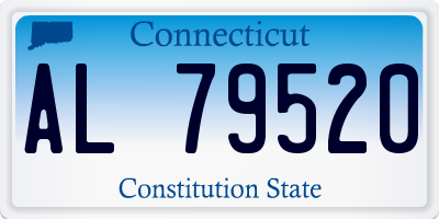 CT license plate AL79520