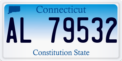 CT license plate AL79532