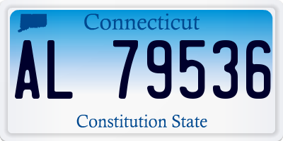 CT license plate AL79536