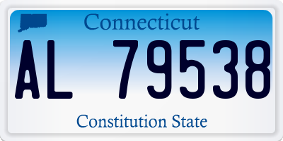 CT license plate AL79538