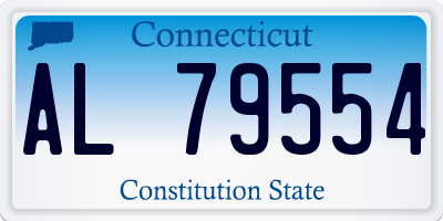 CT license plate AL79554