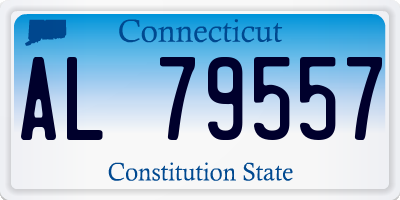CT license plate AL79557