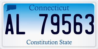CT license plate AL79563