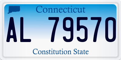 CT license plate AL79570