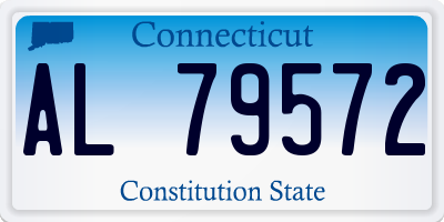 CT license plate AL79572