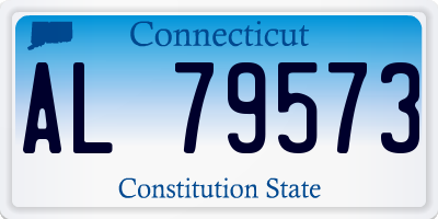 CT license plate AL79573