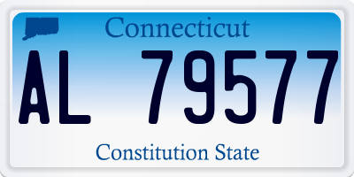 CT license plate AL79577