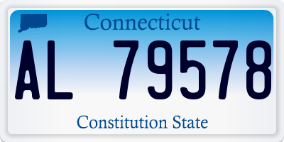 CT license plate AL79578