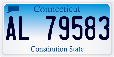 CT license plate AL79583
