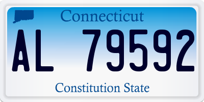 CT license plate AL79592