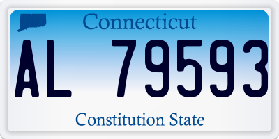 CT license plate AL79593