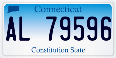 CT license plate AL79596