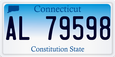 CT license plate AL79598