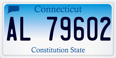 CT license plate AL79602