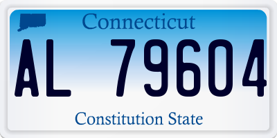 CT license plate AL79604