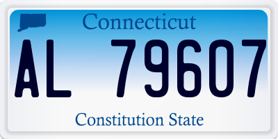 CT license plate AL79607